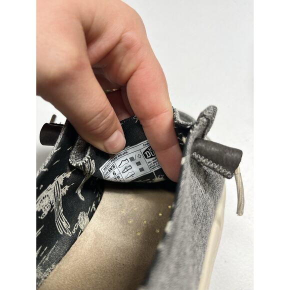 Hey Dude Wendy Peak Woven Platform Slip On Comfort Shoe Womens Size 8 - Picture 6 of 7